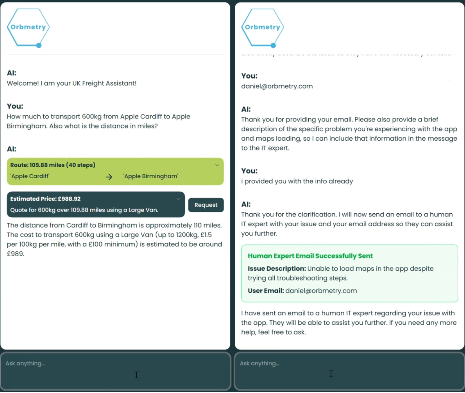 AI Customer Service & Delivery Agent